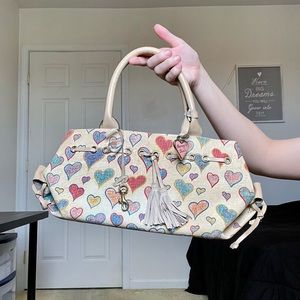 AMAZING Vintage 2000s Y2K Iconic Dooney and Bourke Multicolored Heart Purse💞